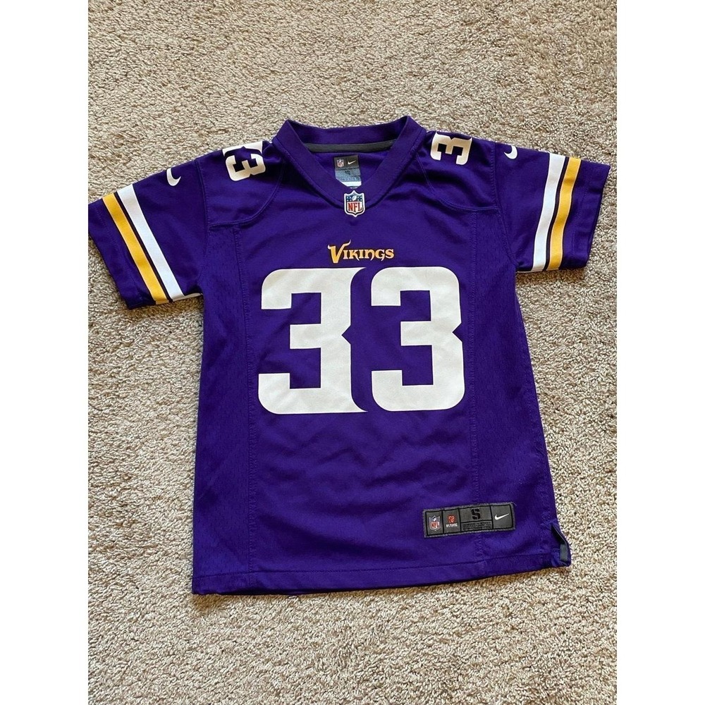 NFL Jersey Dalvin Sewn Cook  33 Vikings Small Nike Minnesota Football s58